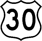 US 30 Road Sign